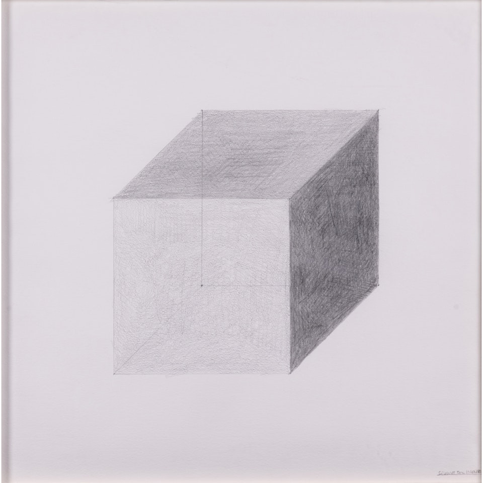 Cube on Perspective by Sol LeWitt