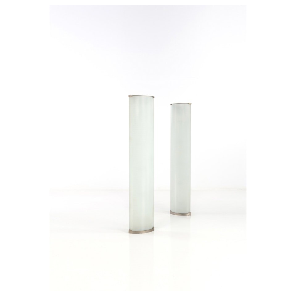Model 2758, Pirellone; Pair of floor lamps by Gio Ponti