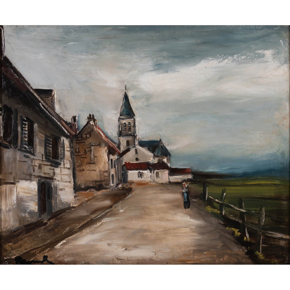 Village in Oise by Maurice de Vlaminck