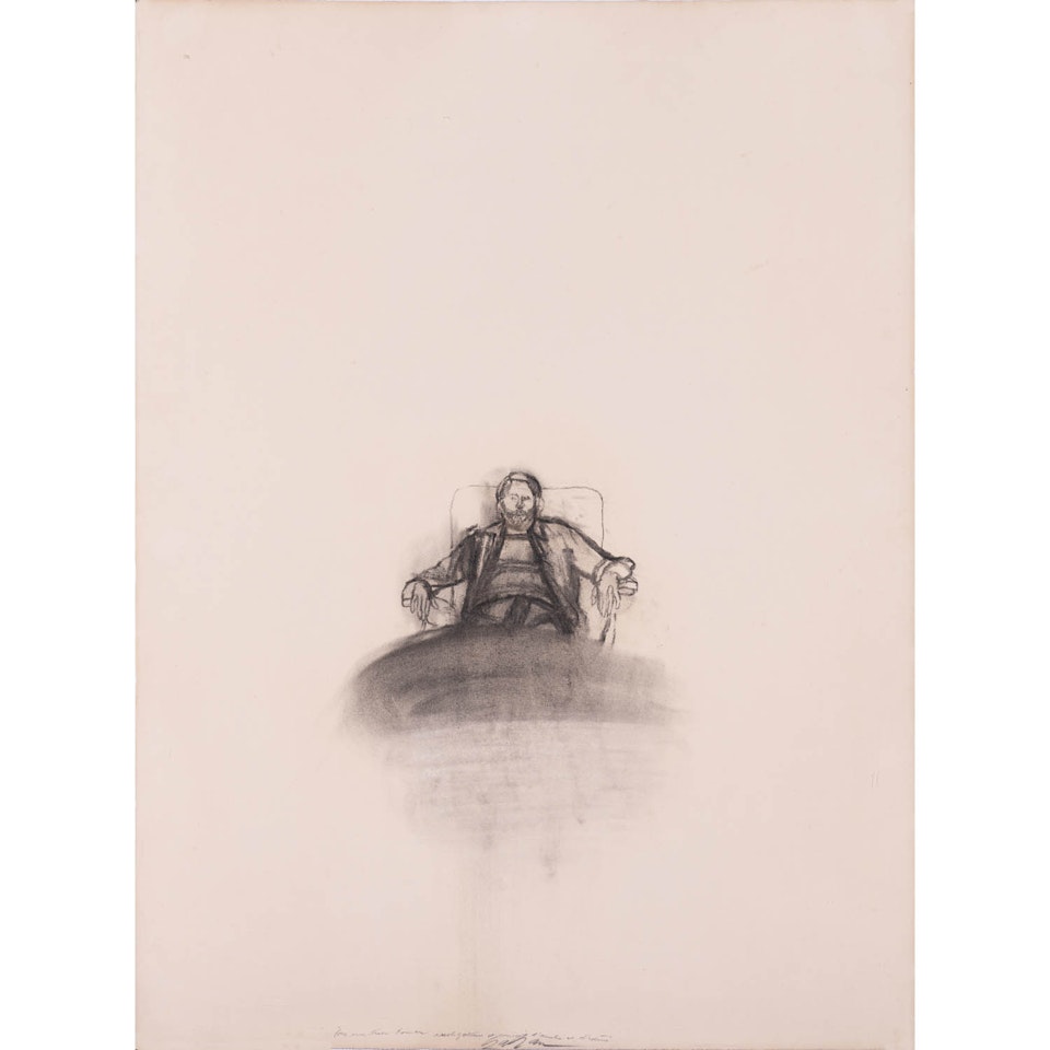 Man in chair by Sam Szafran