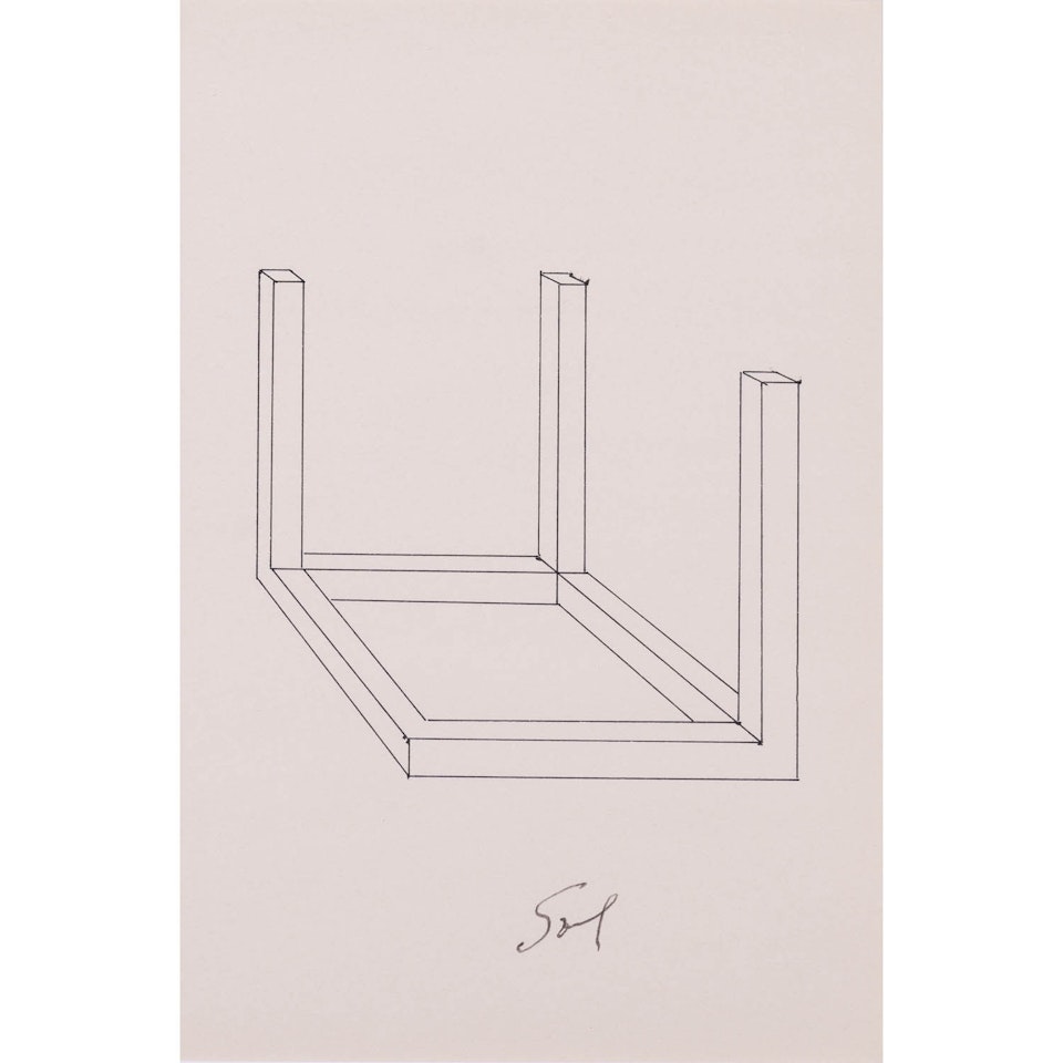Open cubes by Sol LeWitt