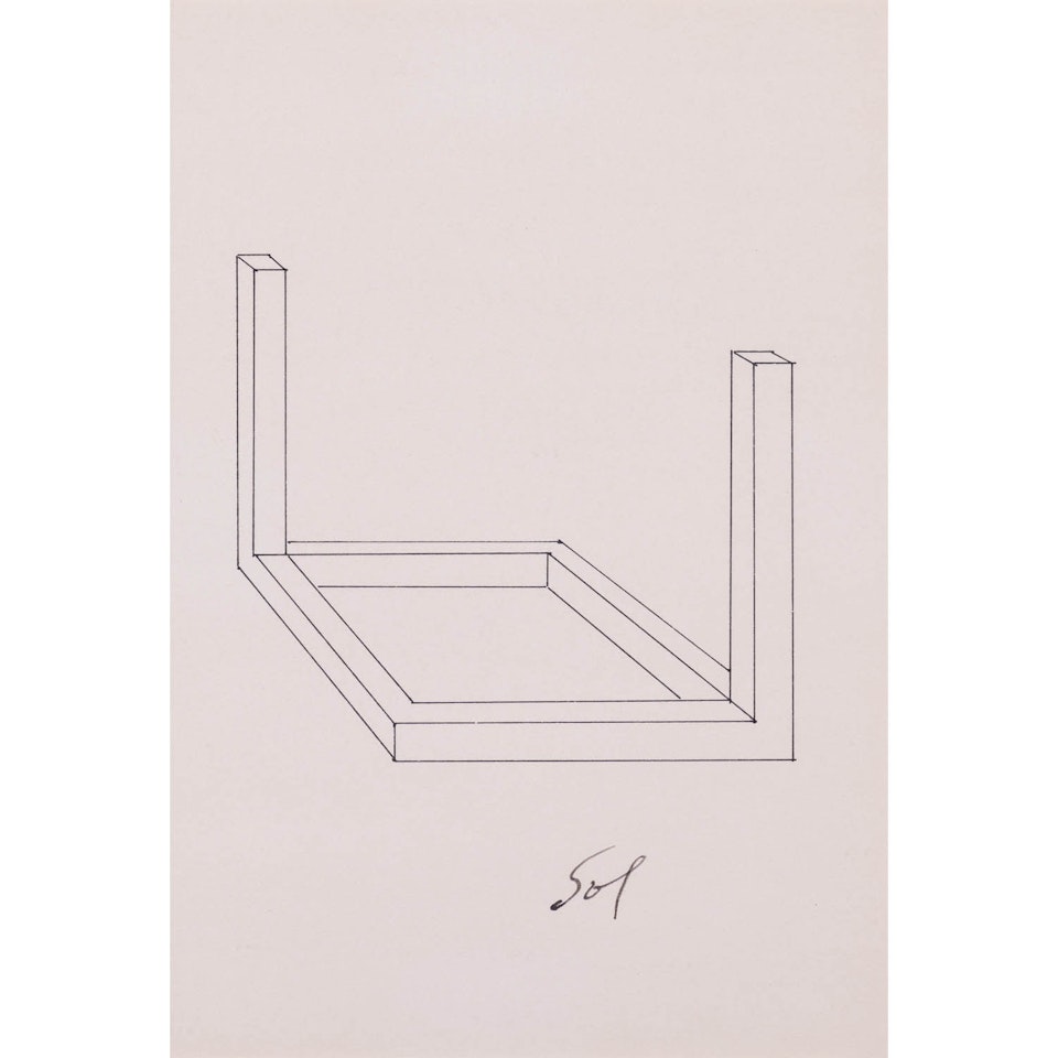 Open cubes by Sol LeWitt