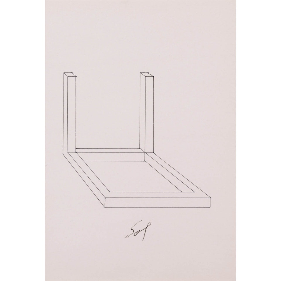 Open cubes by Sol LeWitt