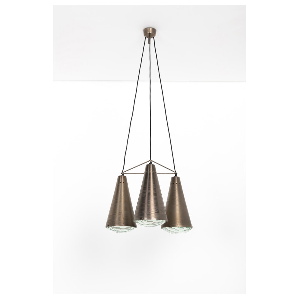 Model 2126; Ceiling lamp by Max Ingrand