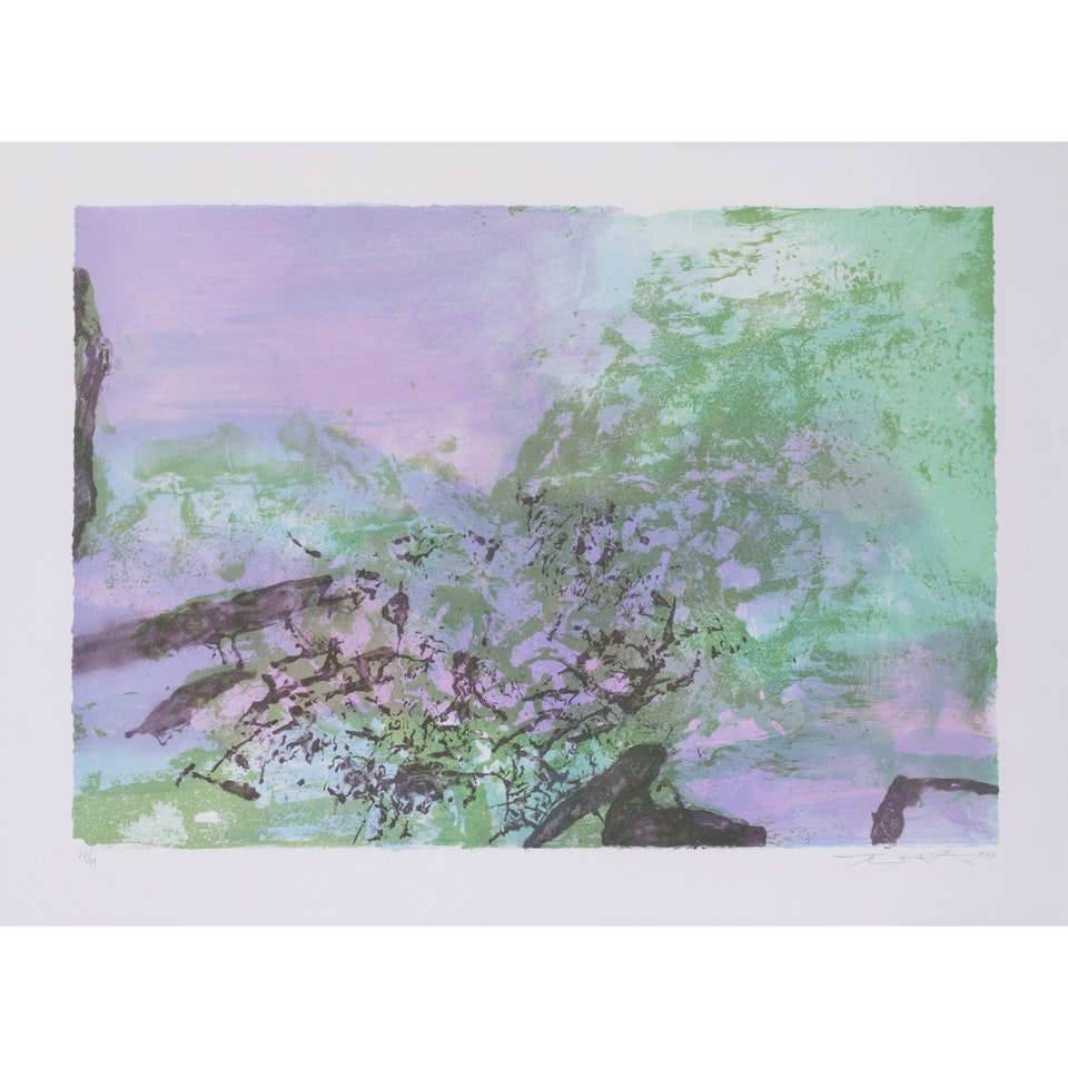 Untitled; (Agerup 394) by Zao Wou-Ki