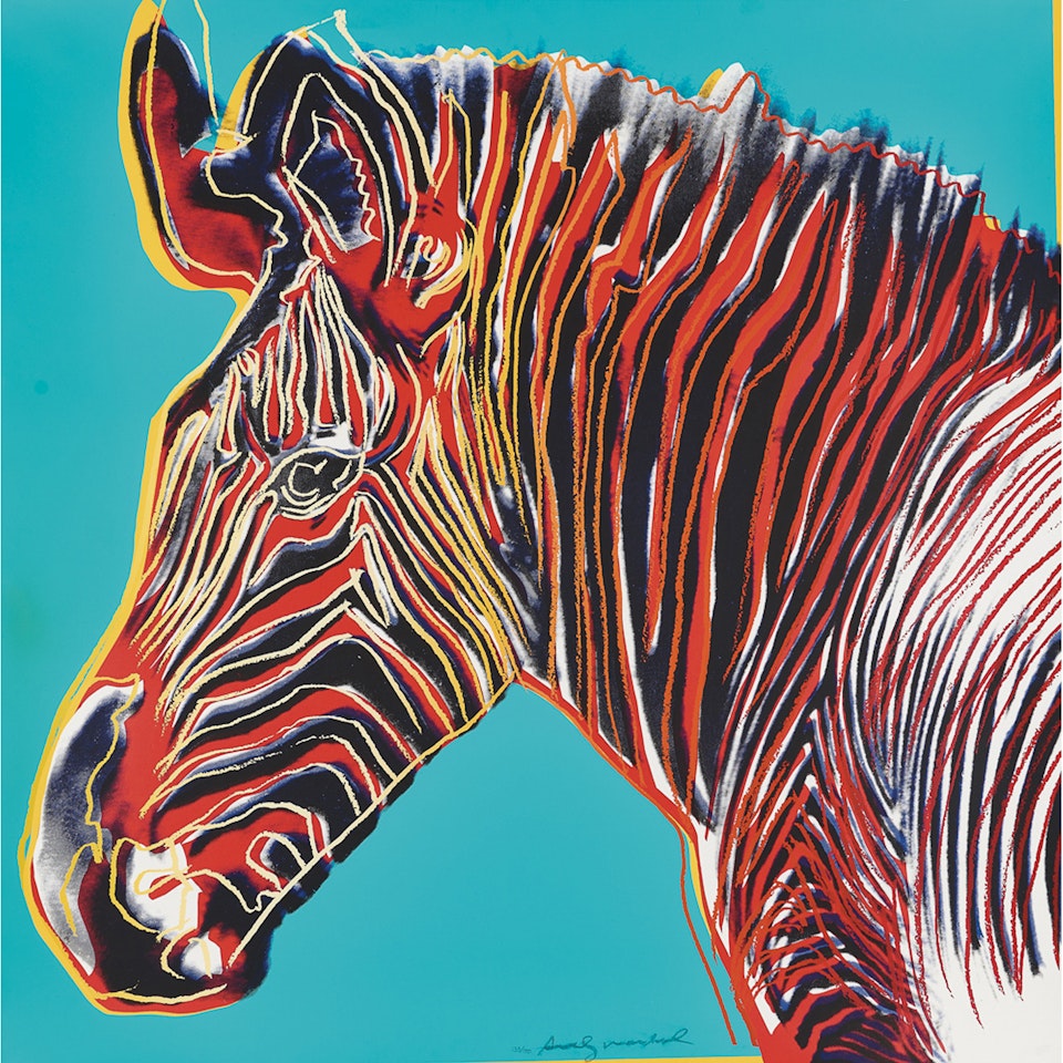 Grevy's Zebra (from the
Endangered Species
series) by Andy Warhol