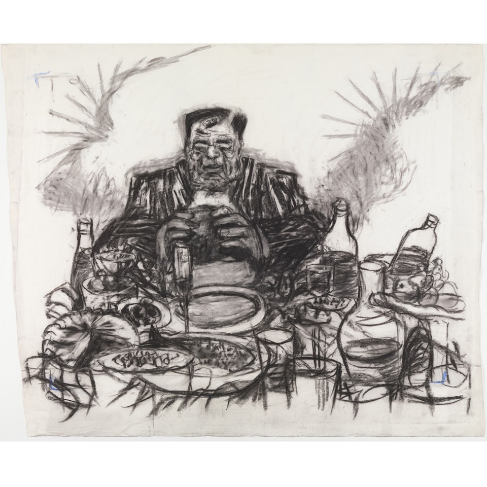 Drawing from Johannesburg, 2nd Greatest City after Paris (Soho Eating) by William Kentridge