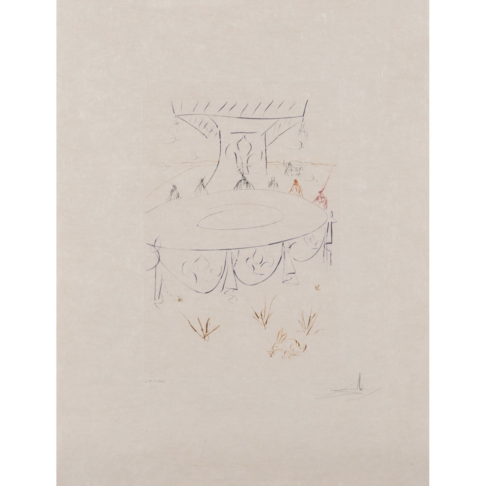 Lancelot, companion of the round table by Salvador Dali