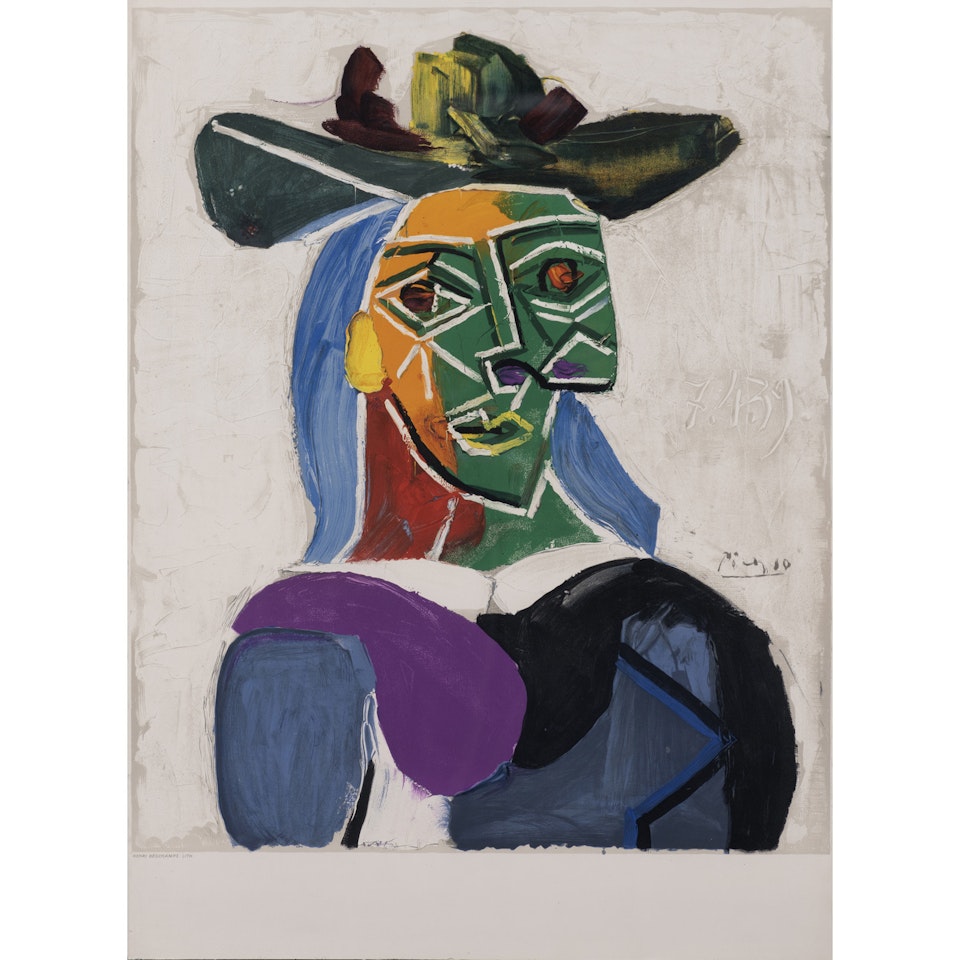 Head of a woman with a hat, Dora Maar by Pablo Picasso