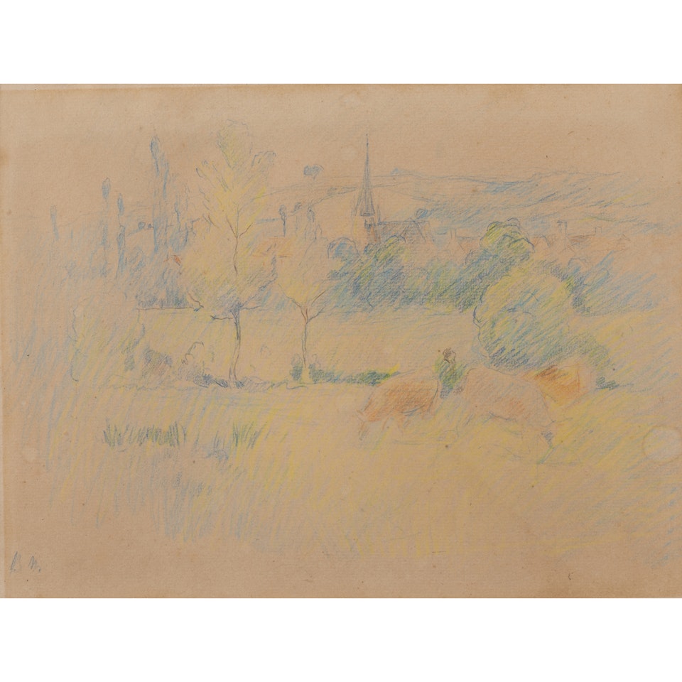Landscape at Vassé by Berthe Morisot