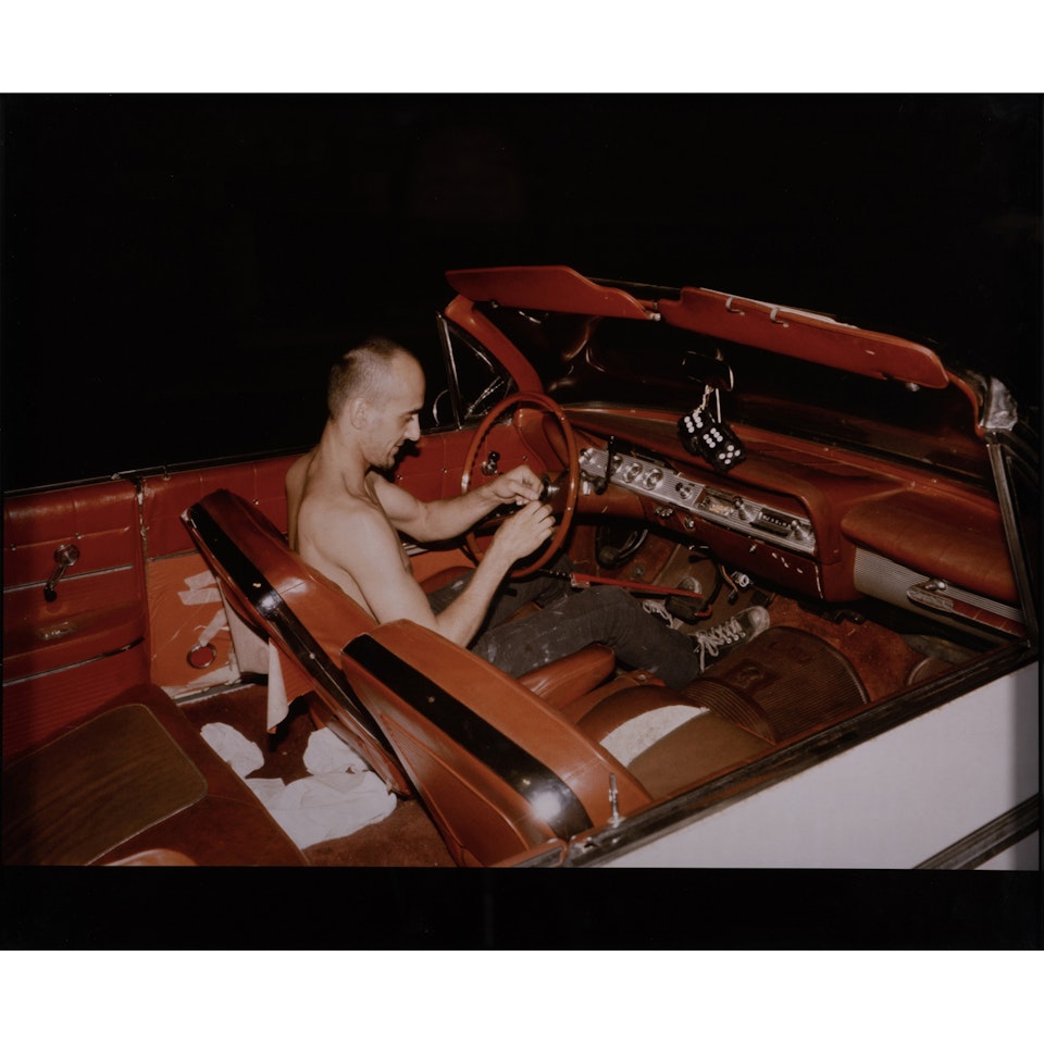 Bruce in his car, NYC by Nan Goldin