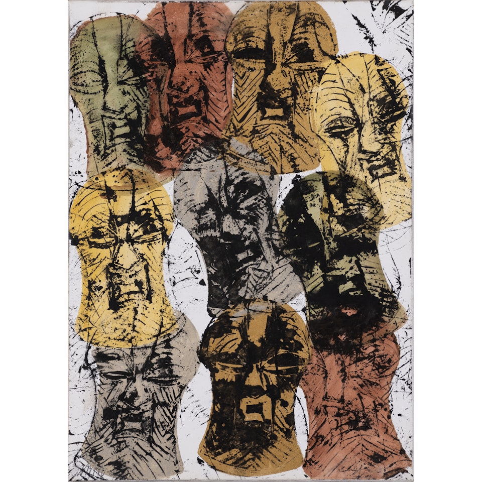 Masques Songye by Arman