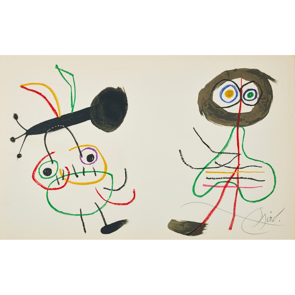 L"Enfance d"Ubu (pl. V) by Joan Miró