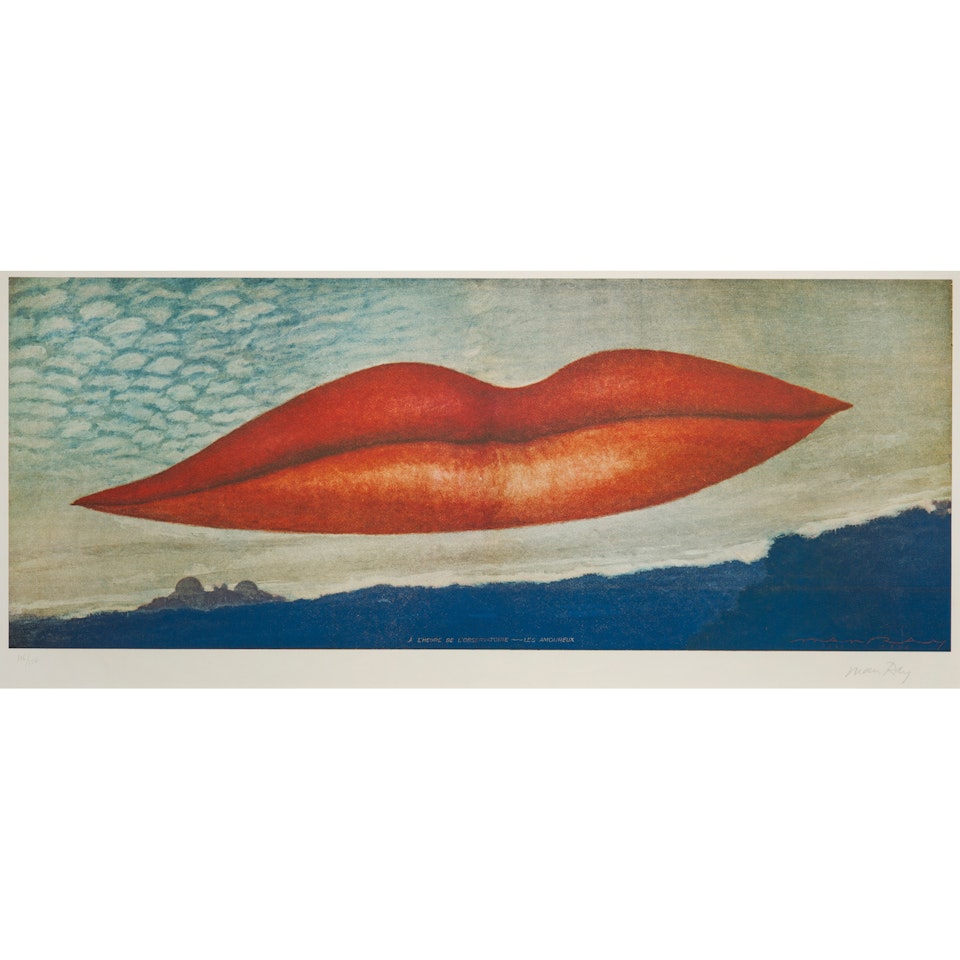 A l"heure de l"observatoire - les amoureux by Man Ray