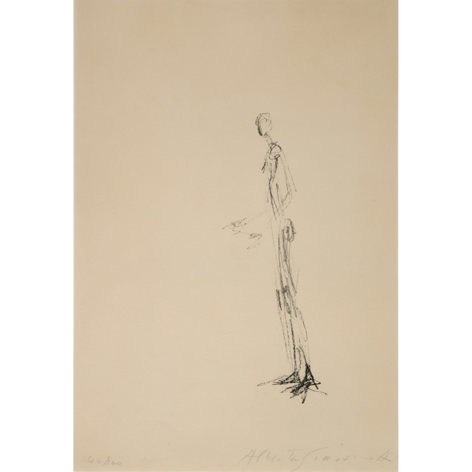 Figure debout de profil les mains levées (de L"Atelier d"Alberto Giacometti) by Alberto Giacometti