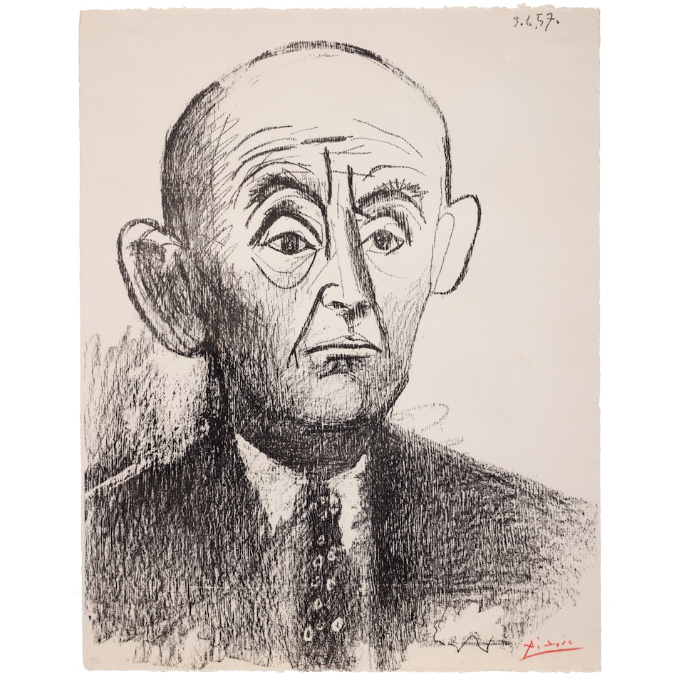 Portrait de Daniel-Henry Kahnweiler by Pablo Picasso