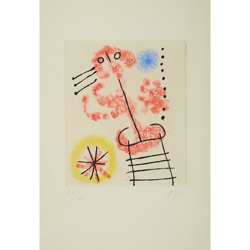 Untitled (pl. p.87 of Feuilles Eparses) by Joan Miró