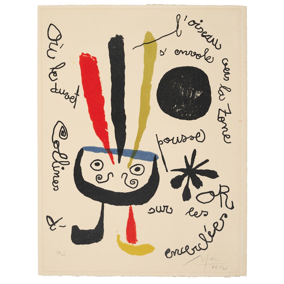 L"oiseau s"envole by Joan Miró