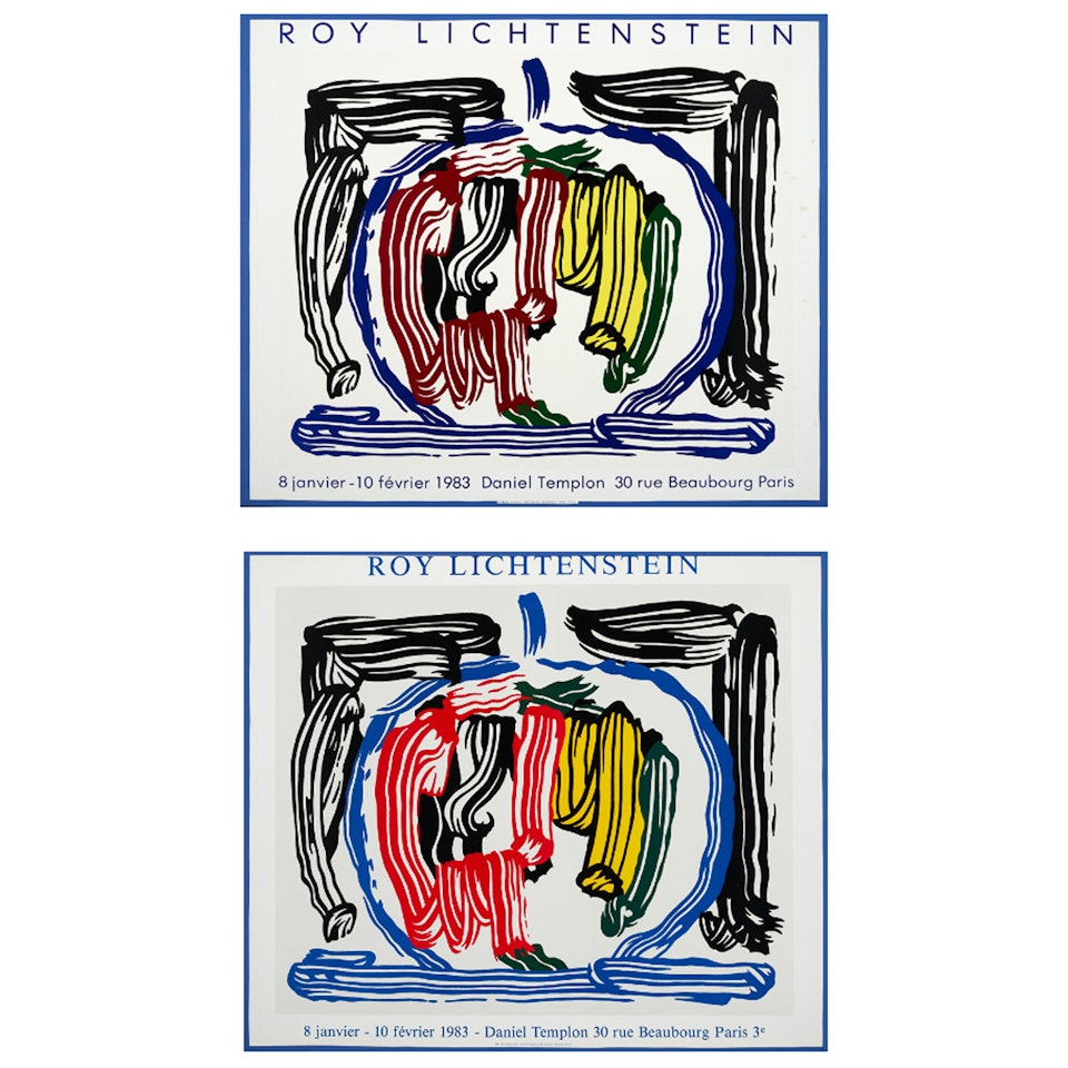 Brushstroke Apple by Roy Lichtenstein