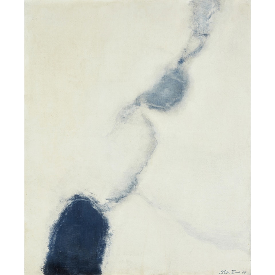 White and blue composition by Léon Zack