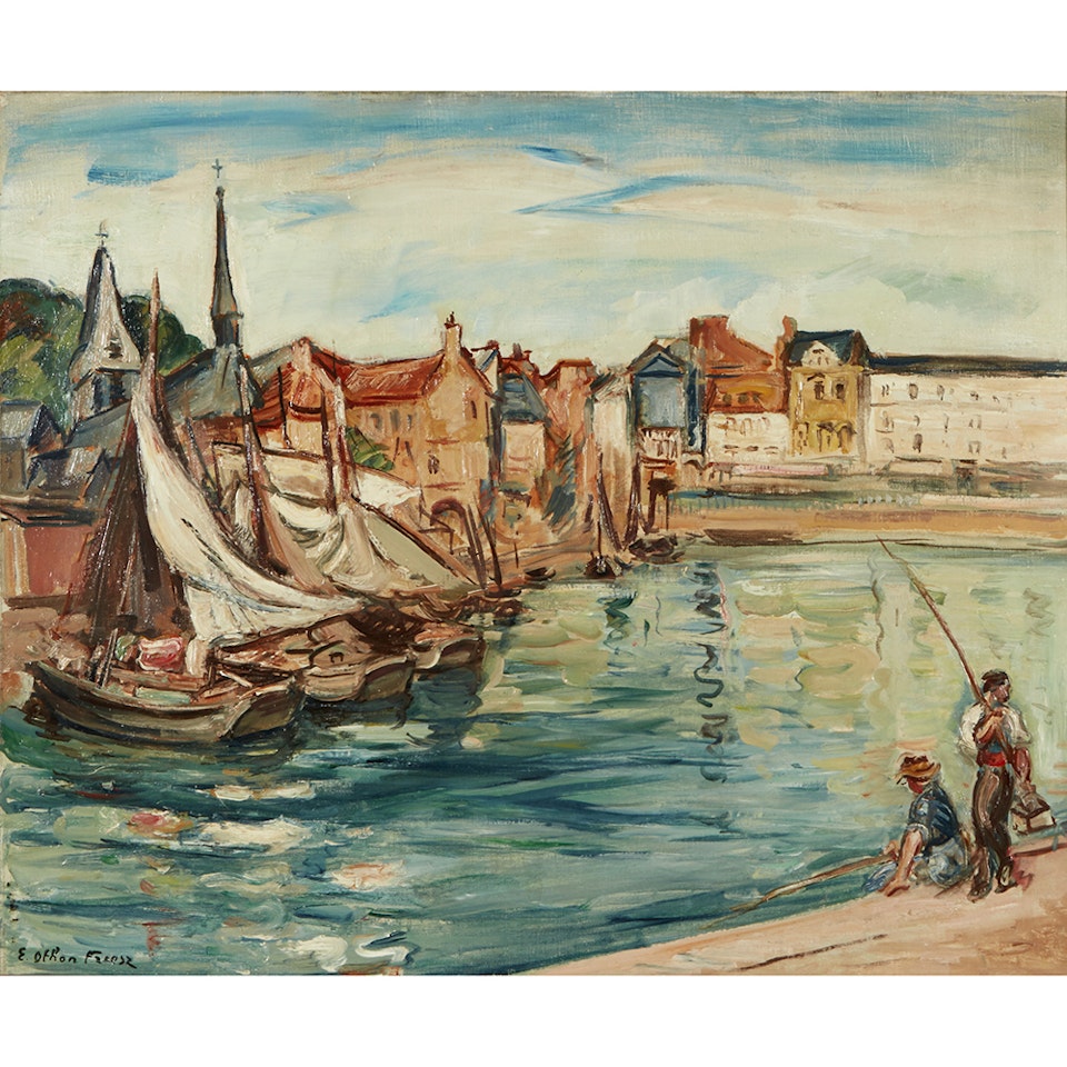 Bateaux; Boats by Othon Friesz