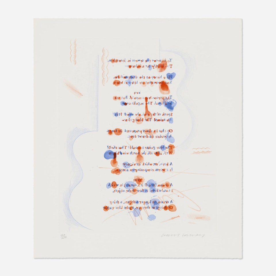 Made in April (from the Blue Guitar portfolio) by David Hockney