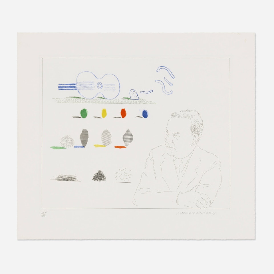 The Poet (from the Blue Guitar portfolio) by David Hockney