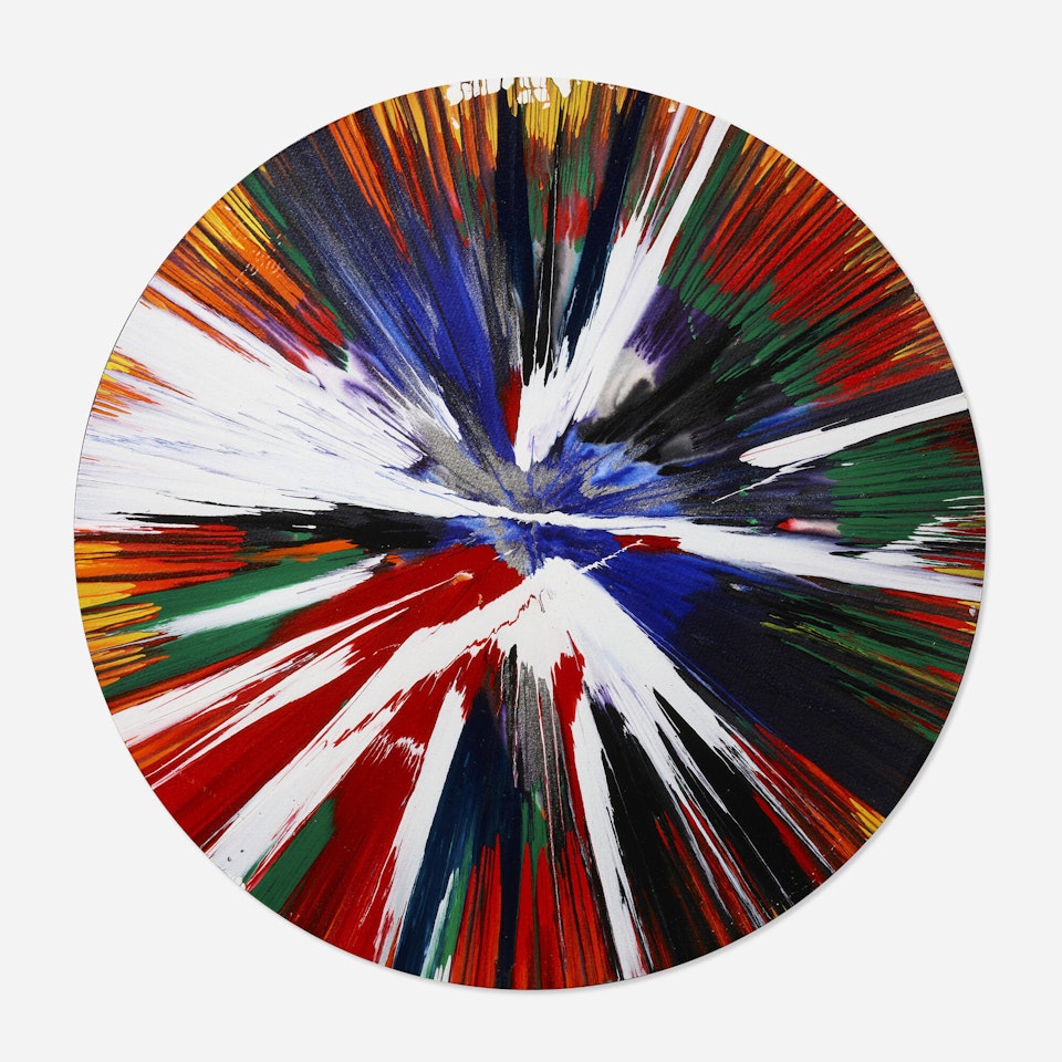 Circle Spin Painting by Damien Hirst