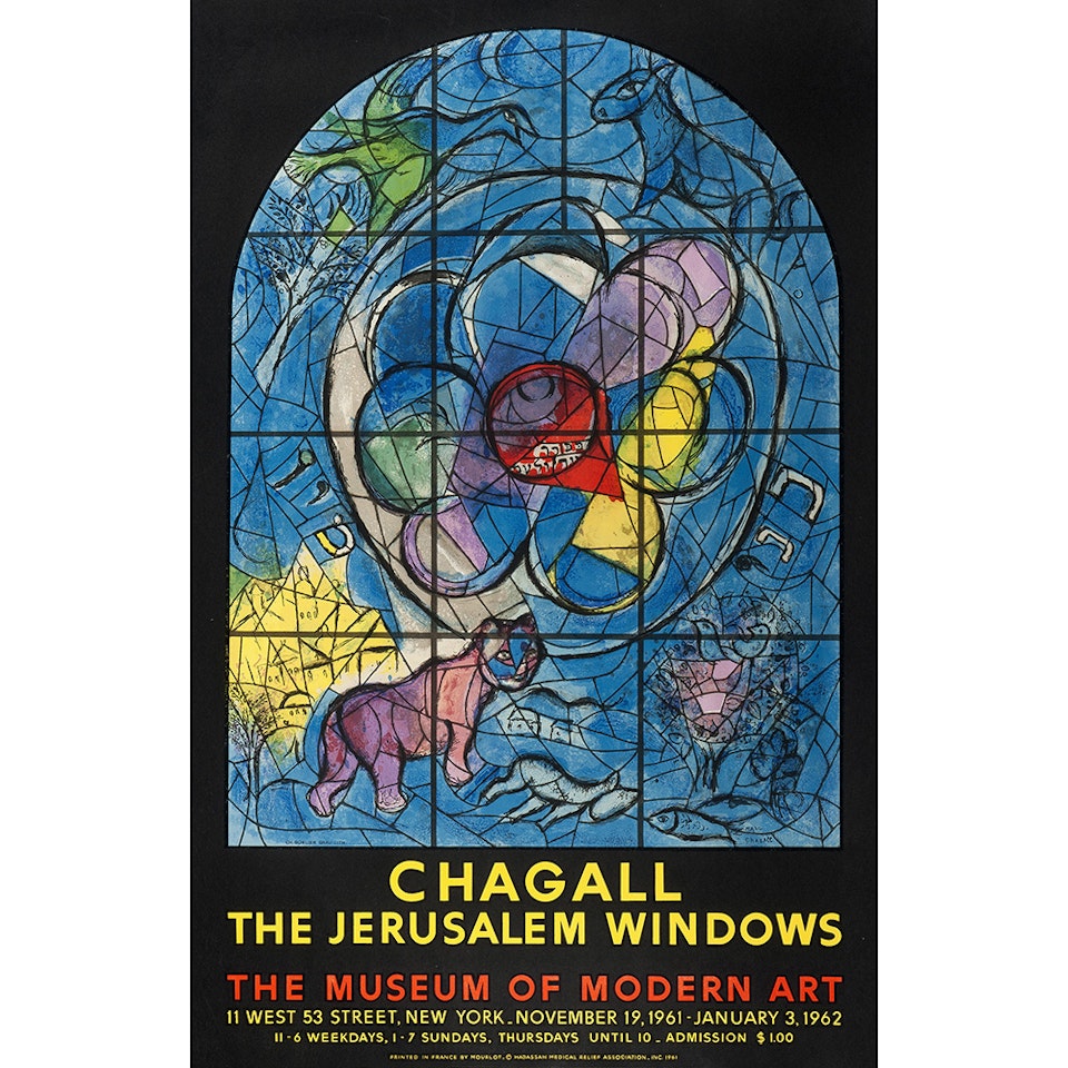 Set of four posters by Marc Chagall