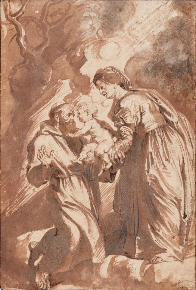 St. Francis of Assisi receiving the Infant Christ by Peter Paul Rubens