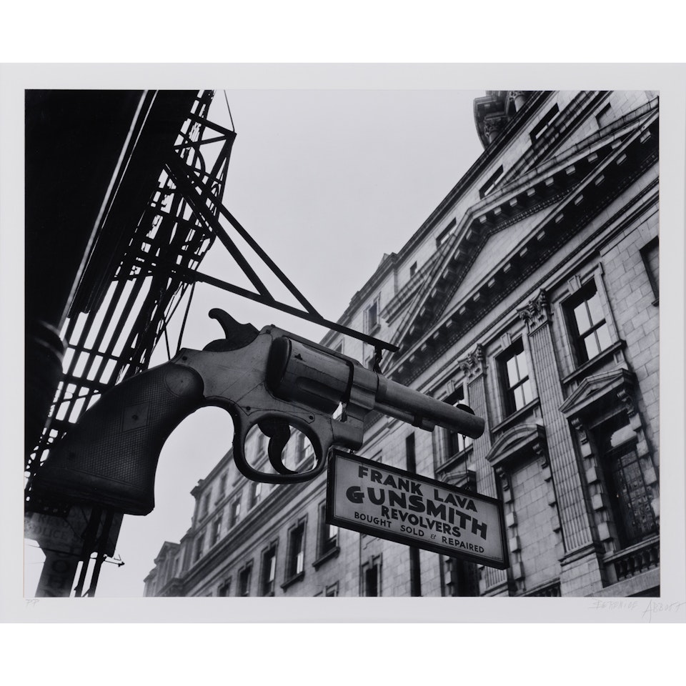 Gunsmith and Police Department, Manhattan by Berenice Abbott