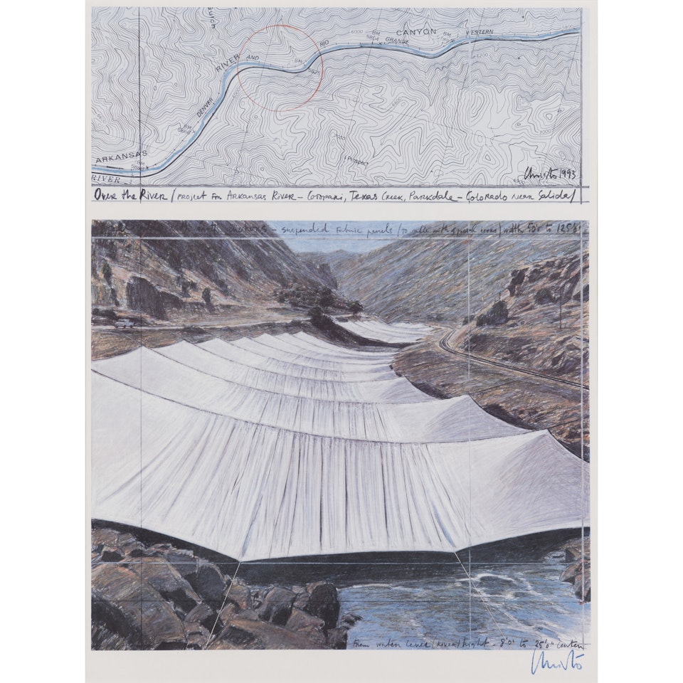 Over the River, Above (Arkansas River Project, Colorado) by Christo