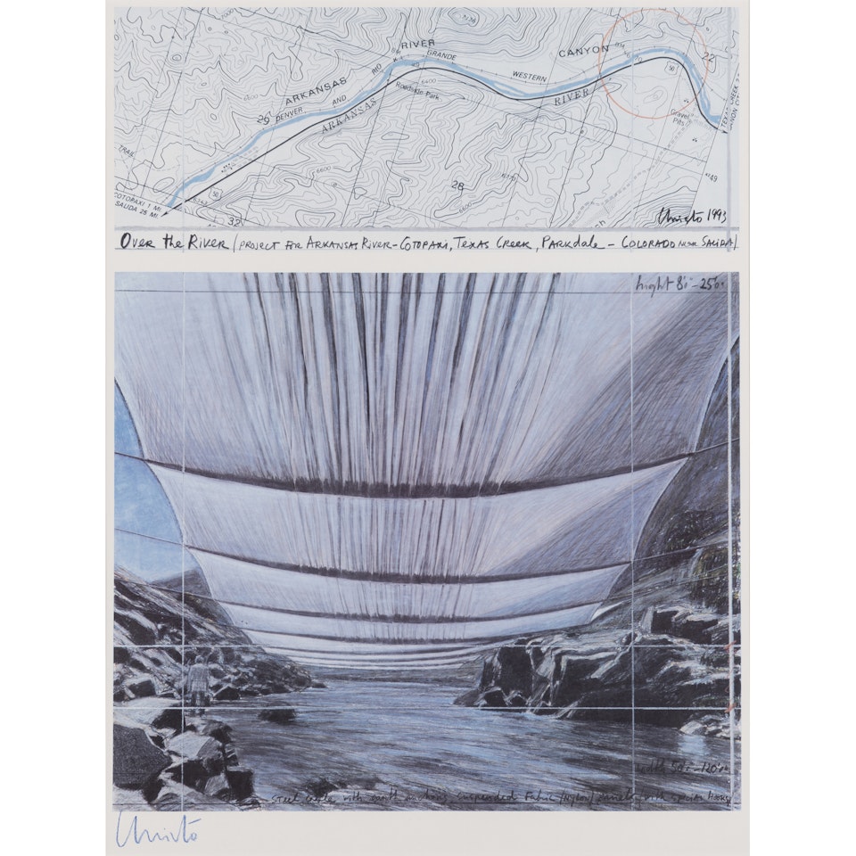 Over the River, Underneath (Arkansas River Project, Colorado) by Christo