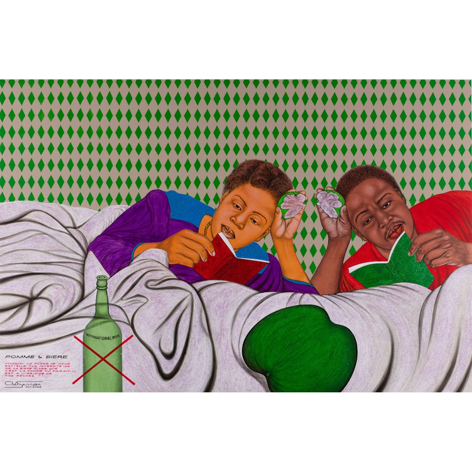 Pomme et Bière (Apple and Beer) by Chéri Samba