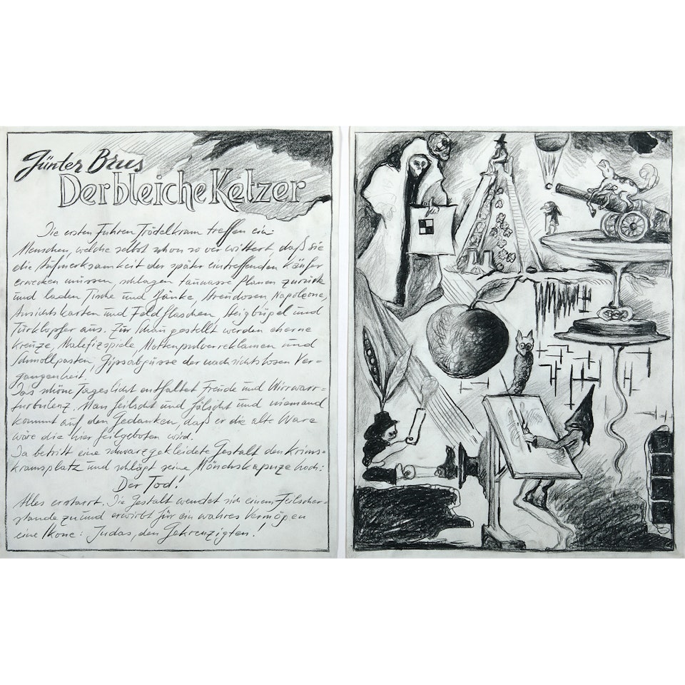 Der bleiche Ketzer, (Diptyque) by Gunter Brus