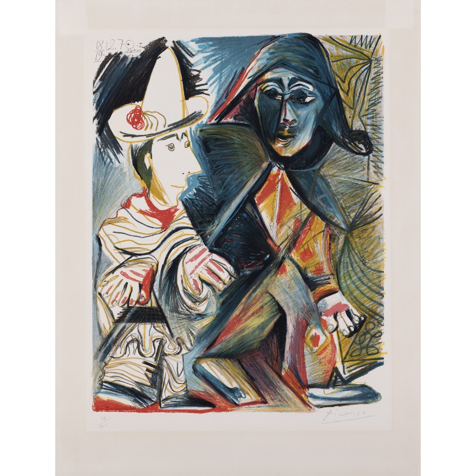 Pierrot et Arlequin by Pablo Picasso