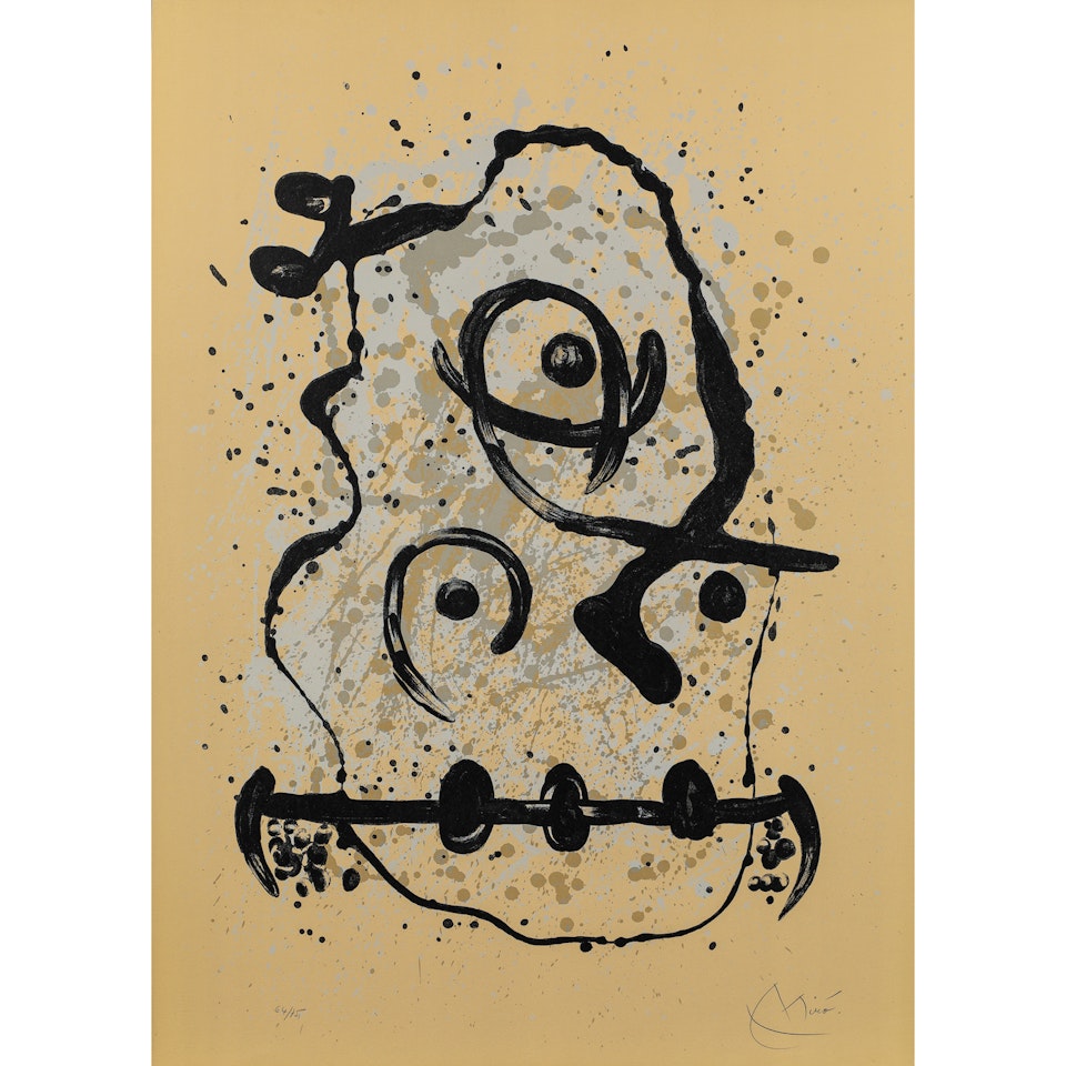 L"Homme polyglot-sable by Joan Miró