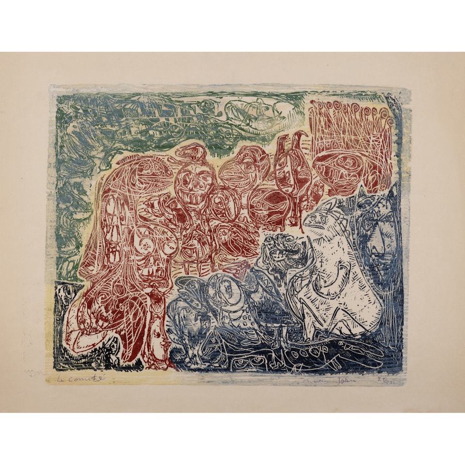 Komiteen til udbredelse af dansk skønhed i udlandet (Council for the Propagation of Danish Beauty in Foreign Lands) by Asger Jorn