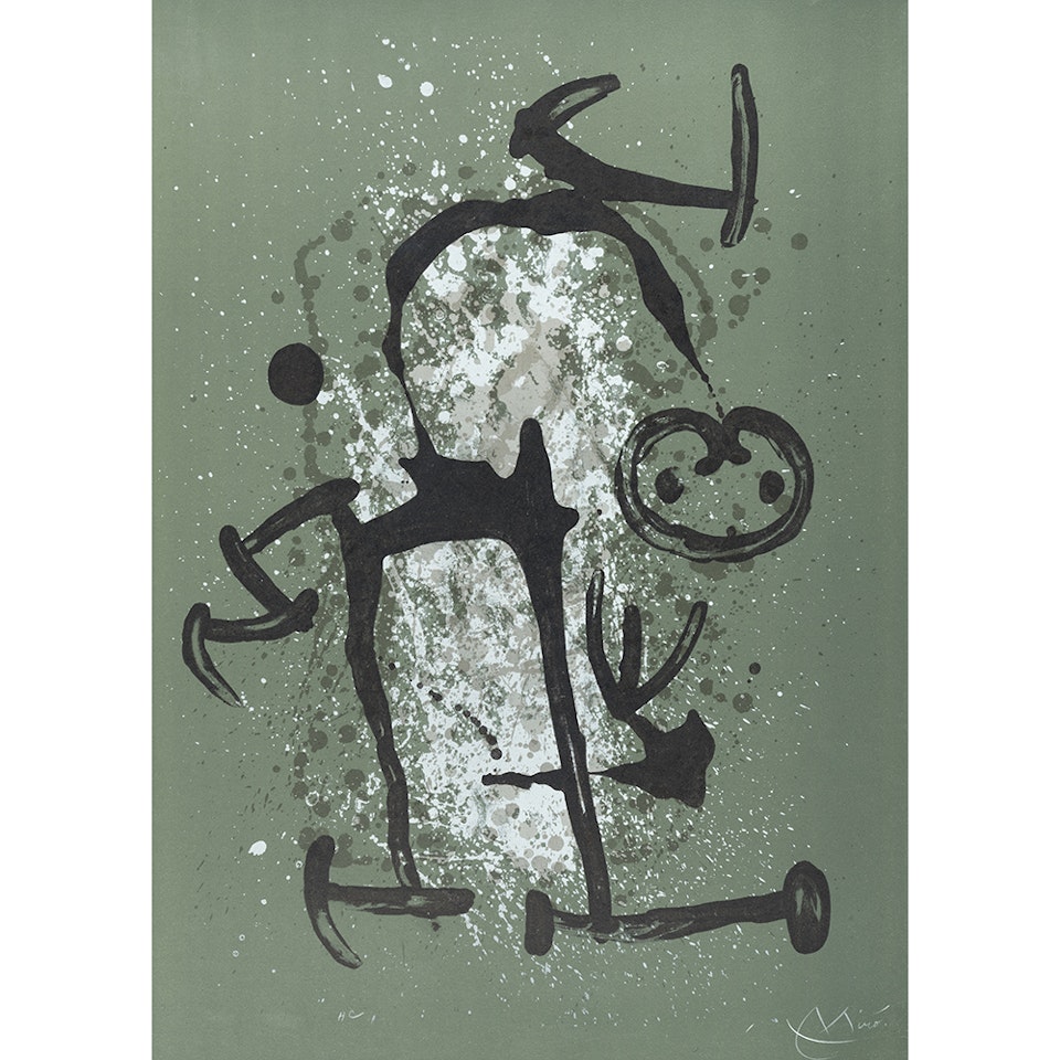 L"illettré vert; The green illiterate by Joan Miró