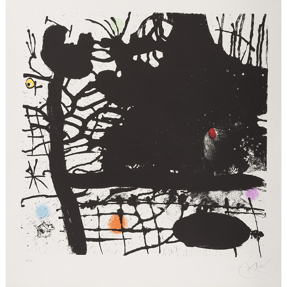 Nuit tentaculaire; Sprawling Night by Joan Miró