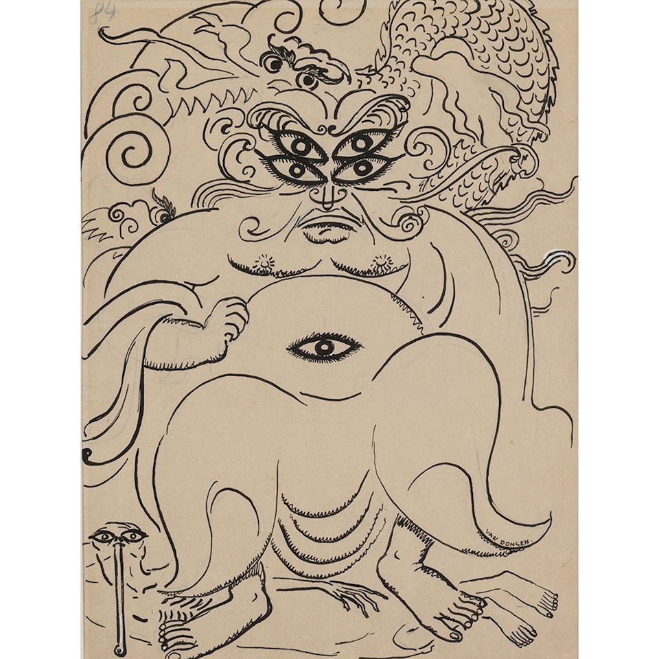 Untitled (illustration for the most beautiful tales of
Kipling n°84) by Kees van Dongen