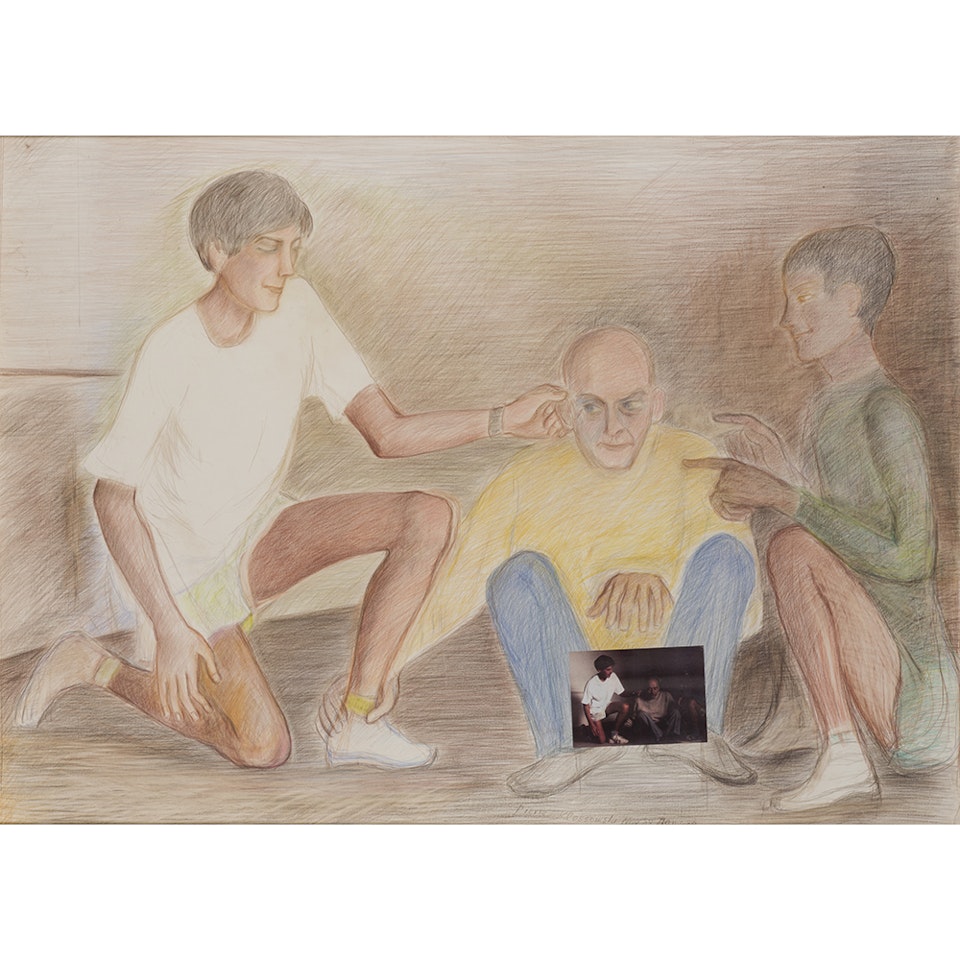 The Roullet brothers administering a preliminary correction to the artist by Pierre Klossowski