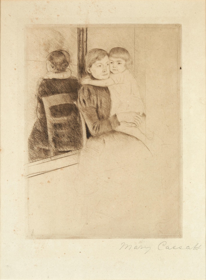The Mirror (Breeskin 136 vi/vii) by Mary Cassatt