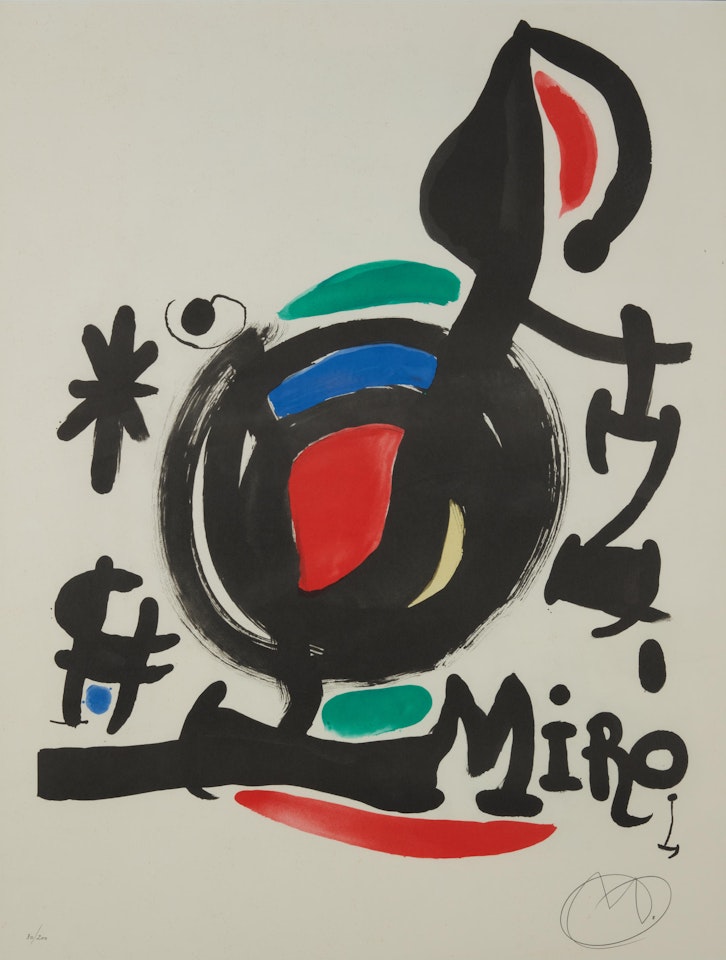 Poster for the Exhibition Les Essencies de la Terra (Mourlot 625) by Joan Miró