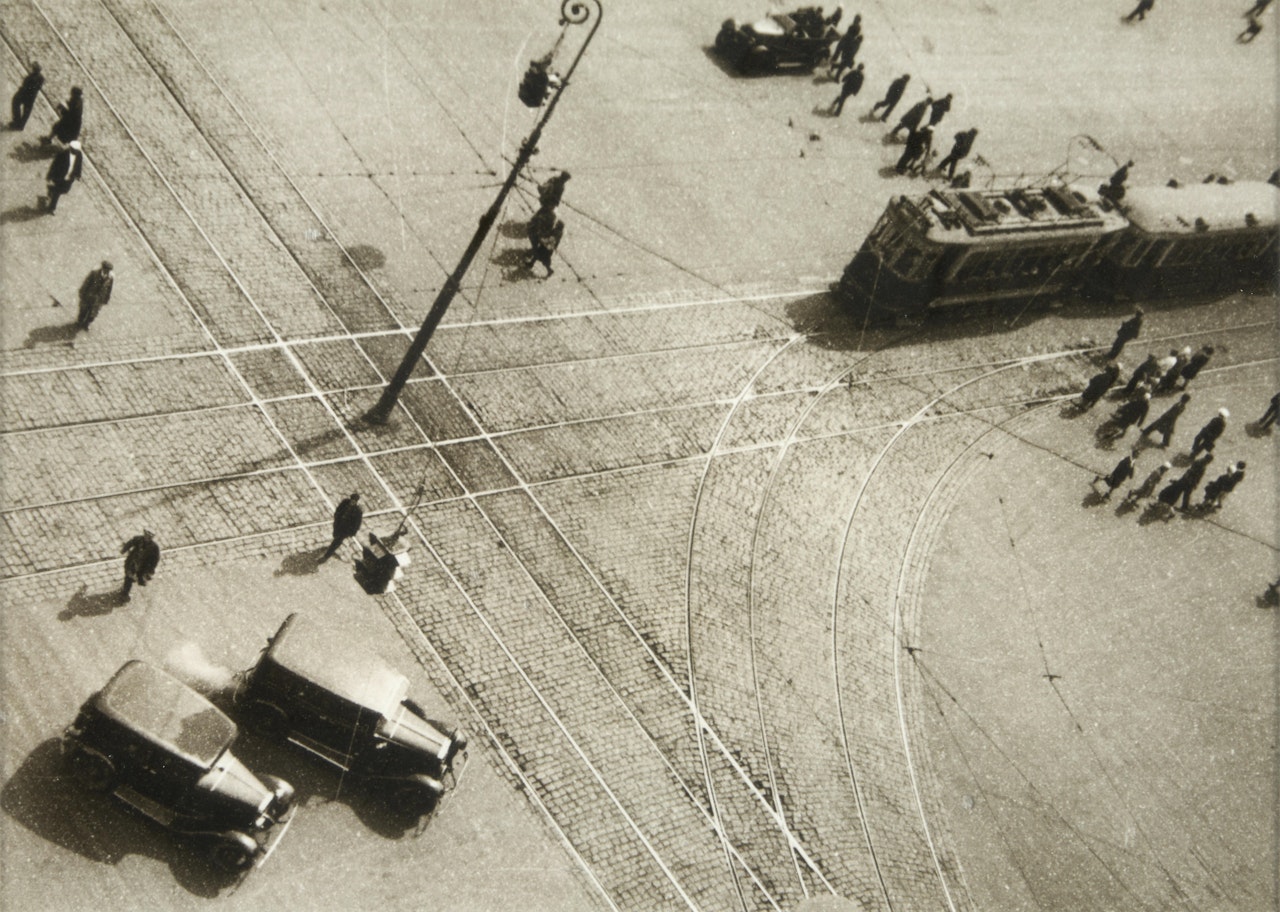 Turn of the Street Car Line by Alexander Rodchenko