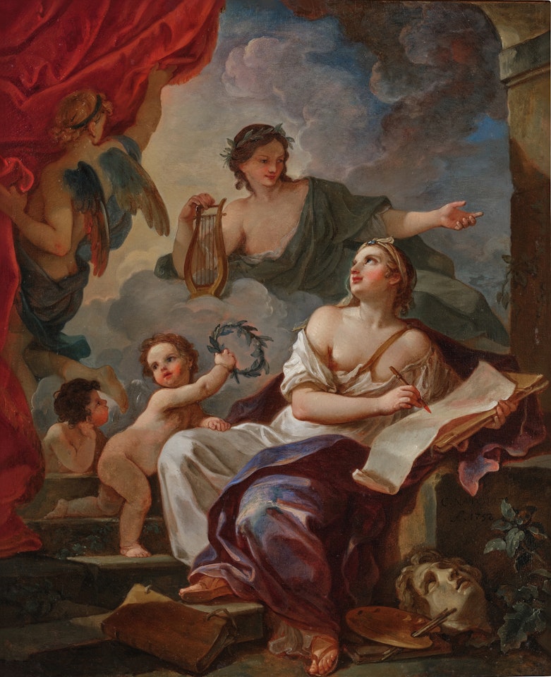 Allegory of Painting Inspired by Poetry by Charles-Joseph Natoire