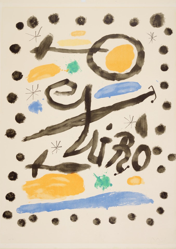 Poster for Joan Miró Exhibition (Mourlot 423) by Joan Miró