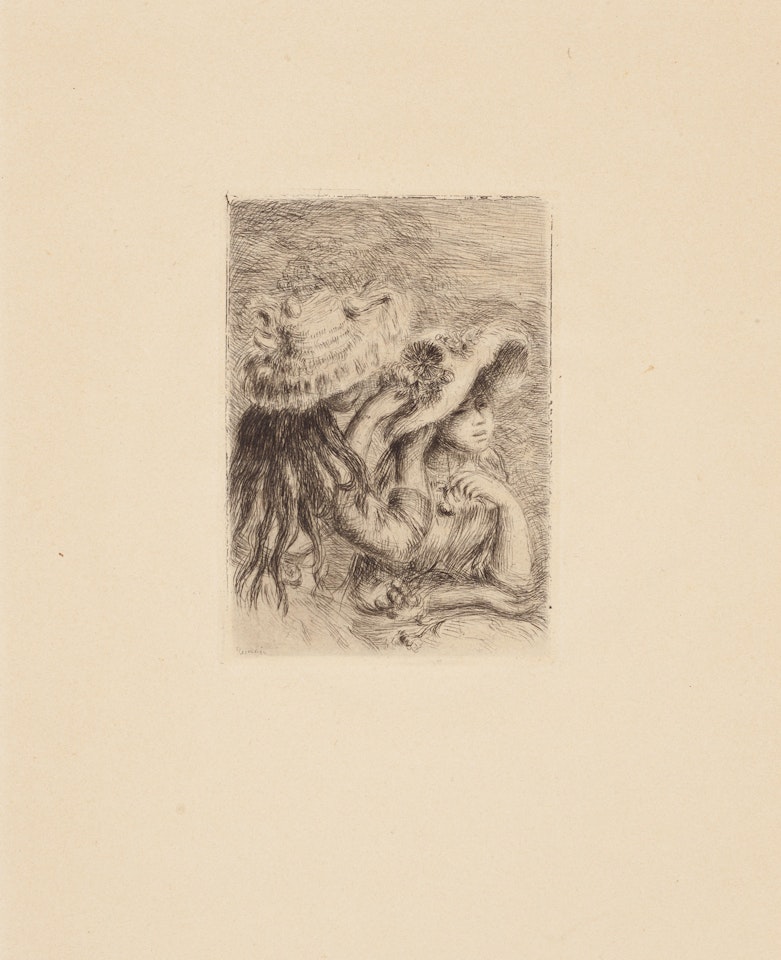 Le chapeau épinglé (Delteil/Stella 8) by Pierre-Auguste Renoir