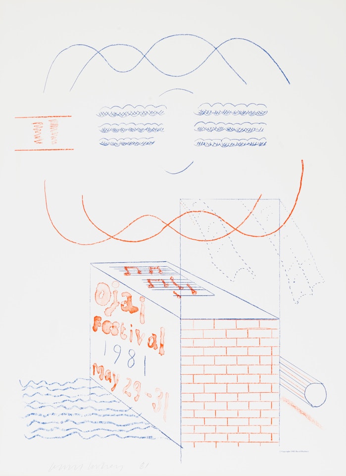 Ojai Festival (Baggott 81) by David Hockney