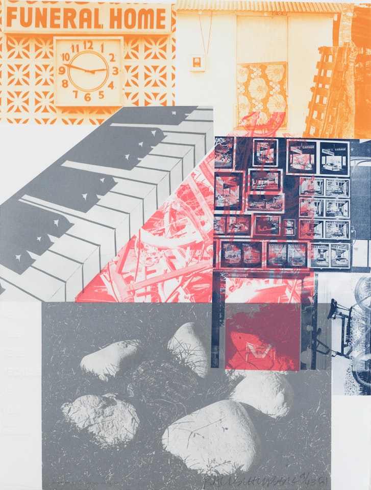 American Pewter with Burroughs VI, from American Pewter with Burroughs (Gemini 951) by Robert Rauschenberg
